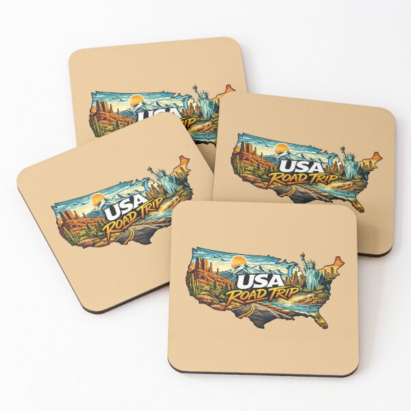 Item preview, USA Road Trip Map designed and sold by Myra365Art.