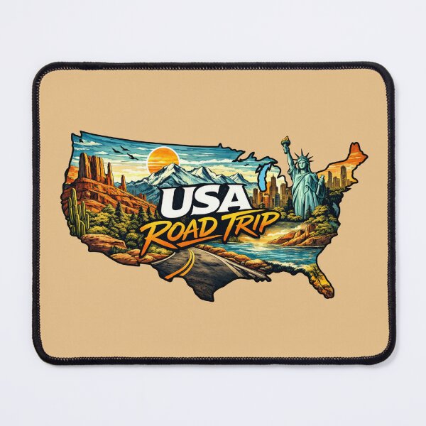 Item preview, USA Road Trip Map designed and sold by Myra365Art.