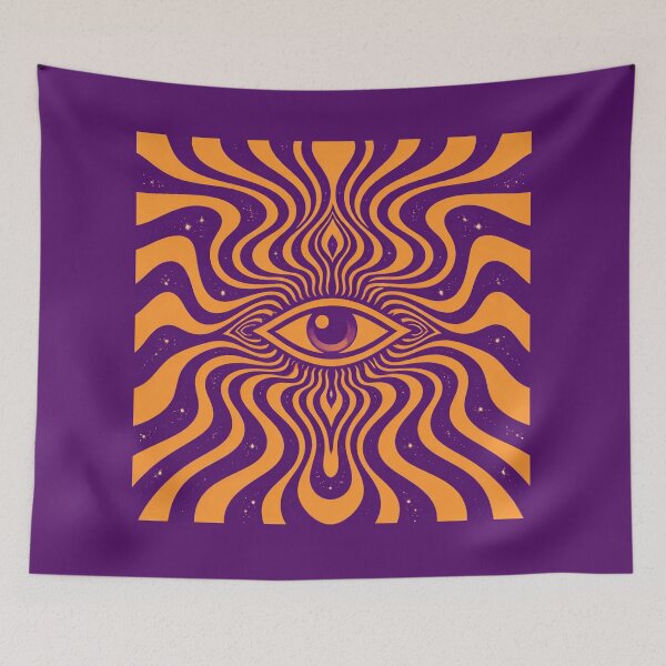Item preview, Two Color Psychedelic Waves – Minimal Trippy Abstract Pattern designed and sold by DrizzyV.