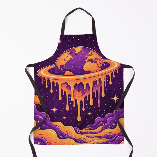 Item preview, Melting Universe – Surreal Psychedelic Cosmic Dripping Planet designed and sold by DrizzyV.