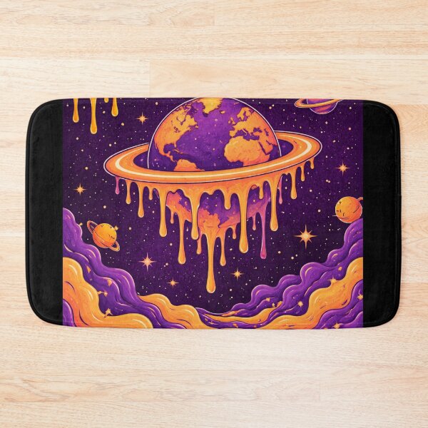 Item preview, Melting Universe – Surreal Psychedelic Cosmic Dripping Planet designed and sold by DrizzyV.