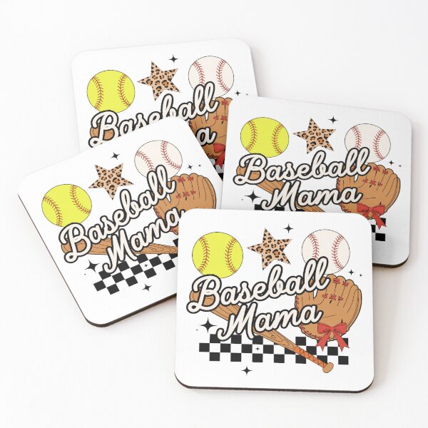 Item preview, Retro Baseball Mama - Leopard Star and Checkerboard Aesthetic designed and sold by pixelspaperslab.