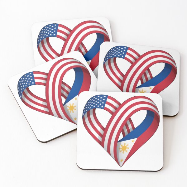 Item preview, American Filipino Heart Ribbon designed and sold by Old Man Athletics.