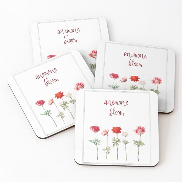 Item preview, Anemone Bloom Vintage Botanical Flower Print designed and sold by AggyCreatif.