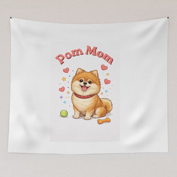 Item preview, Pomeranian Dog Mom cute pom puppy desing gift for dog lovers designed and sold by Zigzxxxx.