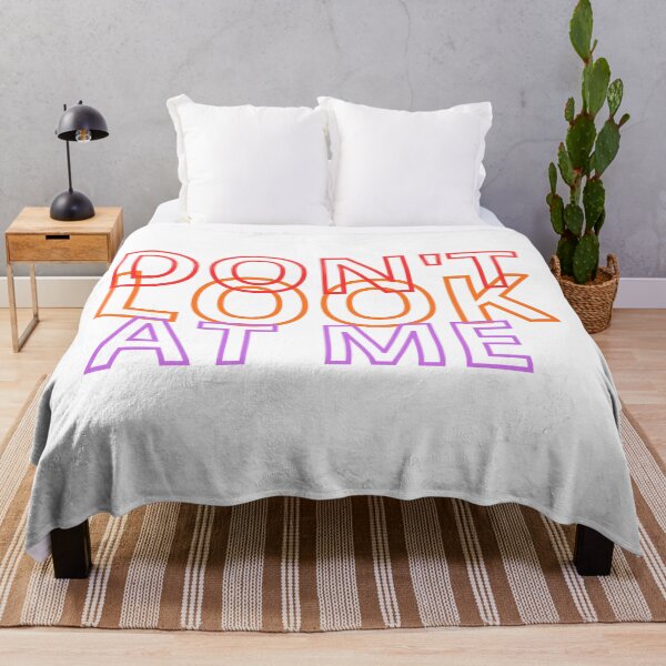 Item preview, Don’t Look At Me Neon Typography designed and sold by STICKOANIME.