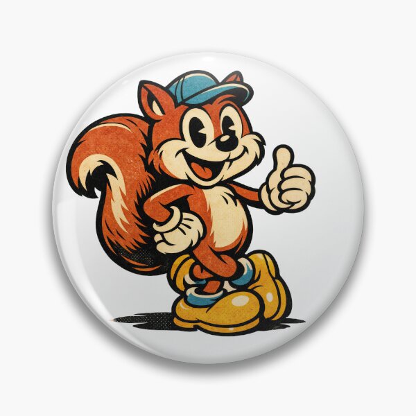 Item preview, Thumbs-Up Squirrel – Retro Charm designed and sold by ForeverPrintsOK.