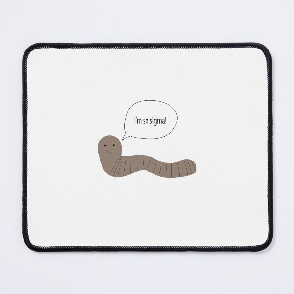 Item preview, “i’m so sigma” worm illustration – absurd humor sticker – quirky cartoon design designed and sold by lydiahtml04.