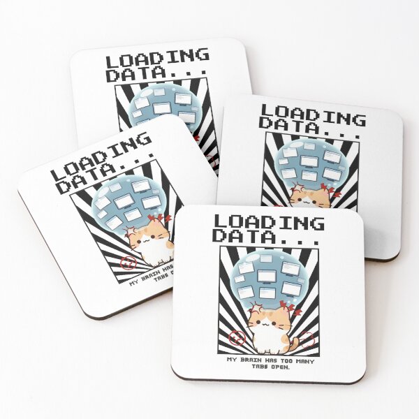 Item preview, Loading data... my brain has too many tabs open. designed and sold by PatronesKawai.