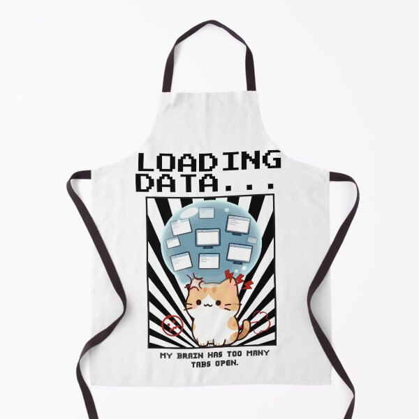 Item preview, Loading data... my brain has too many tabs open. designed and sold by PatronesKawai.