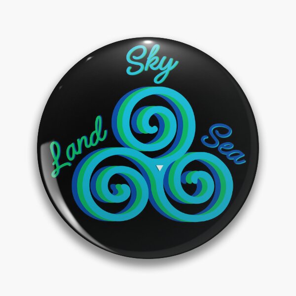Artikelvorschau, Himmel, Land, Meer – Keltisches Triskelion – Naturspiraldesign entworfen und verkauft von SunandShade.