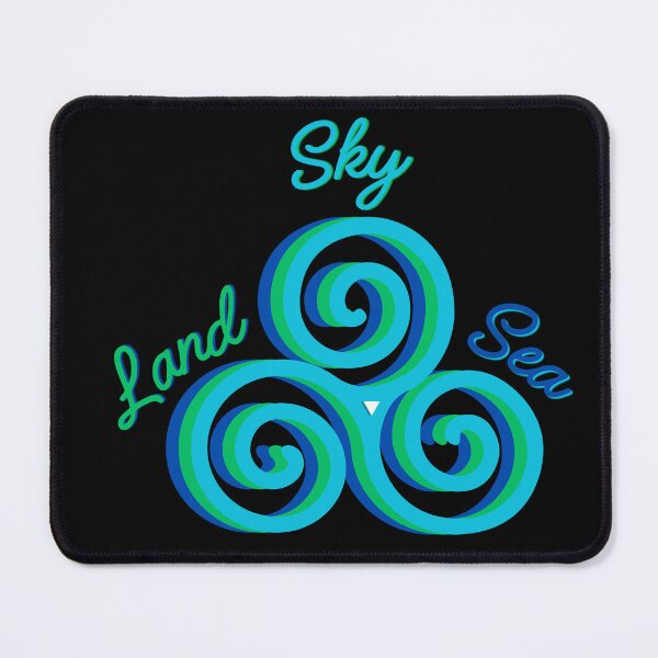 Item preview, Sky Land Sea Celtic Triskelion - Nature Spiral Design designed and sold by SunandShade.