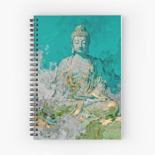 Item preview, Serene Buddha in gold and teal designed and sold by paulrommer.