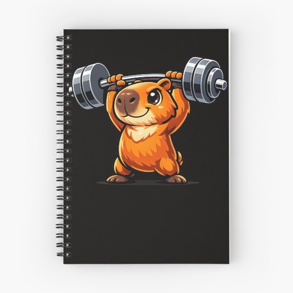 Item preview, Funny Deadlift Capybara Gym Workout Animal Fitness Art designed and sold by Artbyrome.