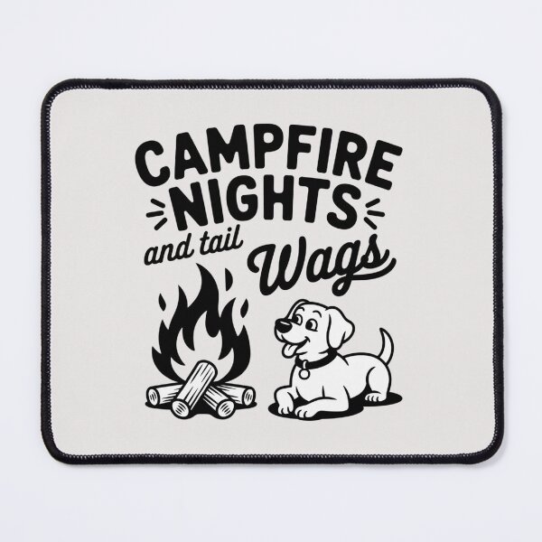 Item preview, Campfire nights and tail wags designed and sold by 123ks.