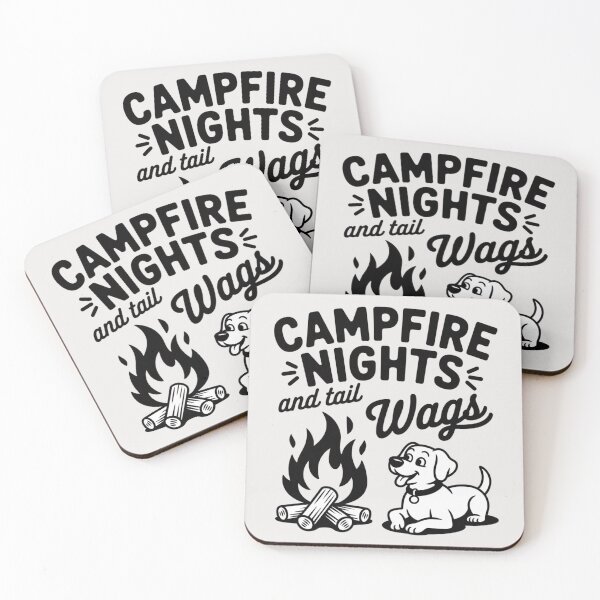 Item preview, Campfire nights and tail wags designed and sold by 123ks.
