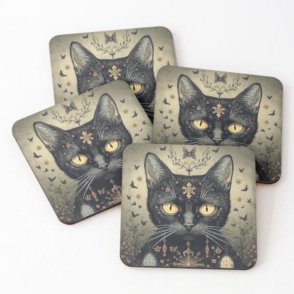 Item preview, Gothic Black Cat designed and sold by Pinkgnomie.