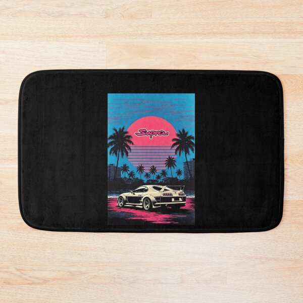 Item preview, 1994 Supra MK4 Retrowave Beach Sunset JDM Car Art designed and sold by TheArtOfCar.