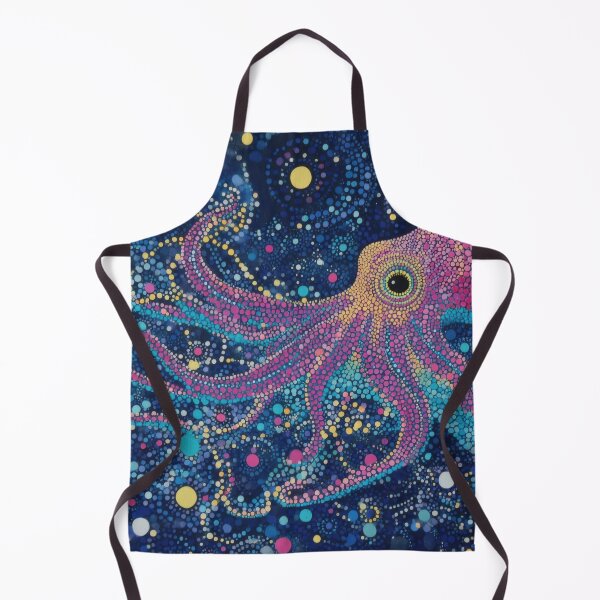 Item preview, Colorful octopus swimming in space designed and sold by anytka.