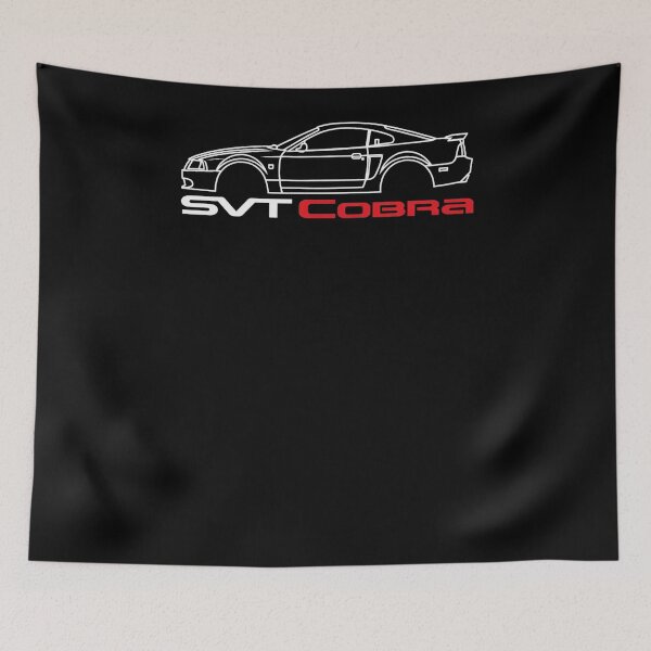 Item preview, 2003 SVT Cobra White Outline Performance Car Art designed and sold by TheArtOfCar.
