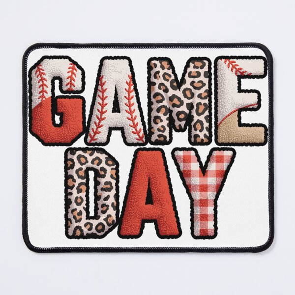 Item preview, Game Day Baseball Patterns - Leopard and Plaid Aesthetic designed and sold by pixelspaperslab.