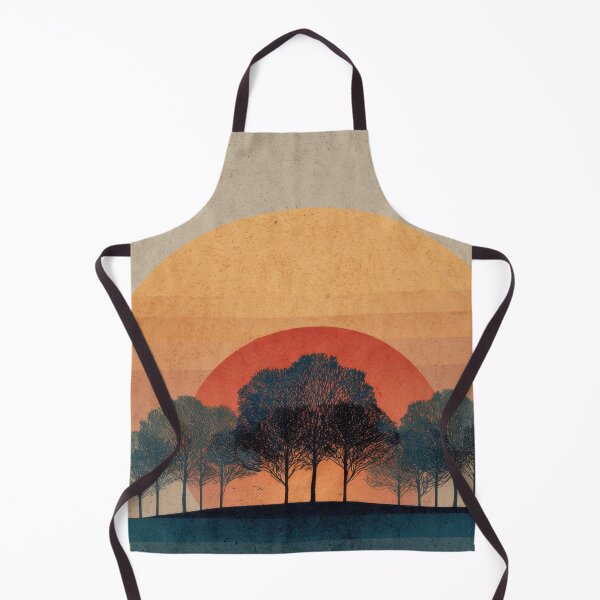 Item preview, Sunset over trees with colored rings designed and sold by anytka.