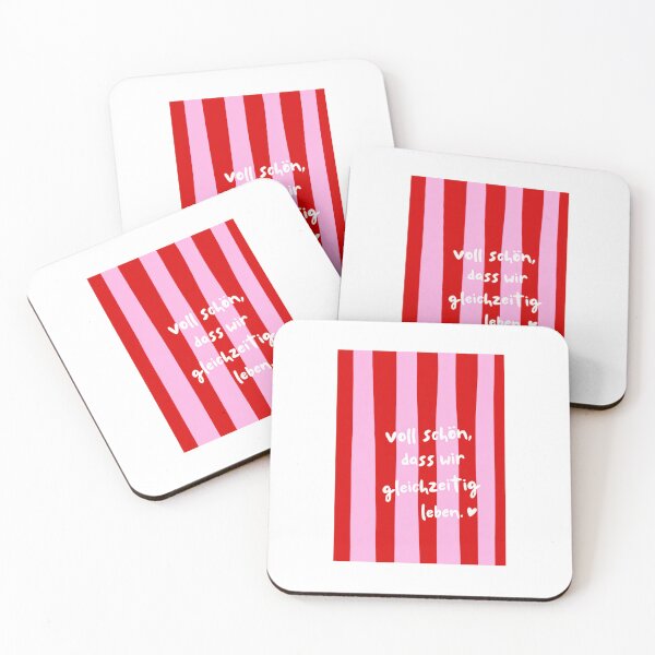 Item preview, Voll Schön Dass Wir Gleichzeitig Leben Cute German Love Quote designed and sold by krystalRomanart.