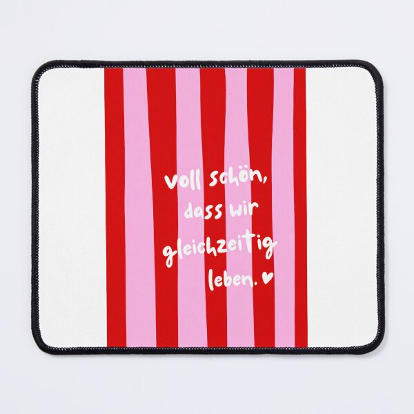 Item preview, Voll Schön Dass Wir Gleichzeitig Leben Cute German Love Quote designed and sold by krystalRomanart.