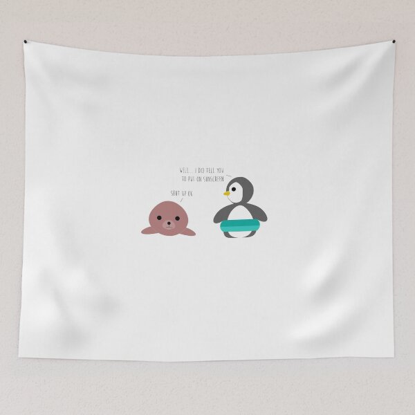 Item preview, Penguin and Seal Sunburnt designed and sold by TheChocolateDanish x.