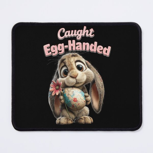 Item preview, Caught Egg-Handed Cute Easter Bunny Holding Egg designed and sold by Ladys-Gents.
