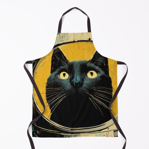 Item preview, Black cat in an astronaut helmet designed and sold by anytka.