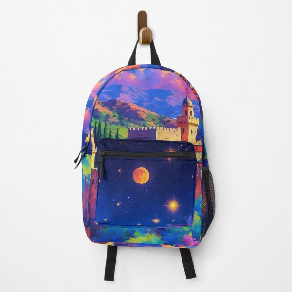 Item preview, Alhambra Granada - Psychedelic Starry Night Art designed and sold by Lucid Dream Pixel.