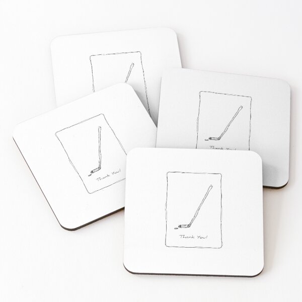 Item preview, Thank You Minimalist Hockey Stick Appreciation designed and sold by krystalRomanart.