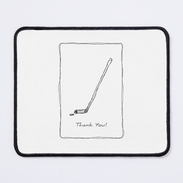 Item preview, Thank You Minimalist Hockey Stick Appreciation designed and sold by krystalRomanart.