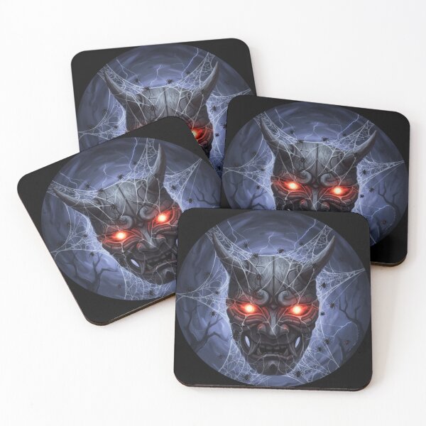 Item preview, Spider Oni Mask – Dark Japanese Horror Circle Art designed and sold by LavinyArt.