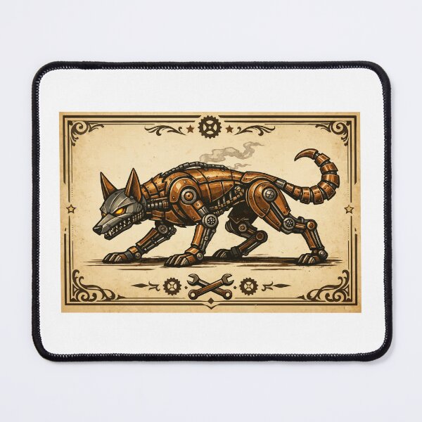 Item preview, Wild Feral Steampunk Coyote designed and sold by furrydrool.