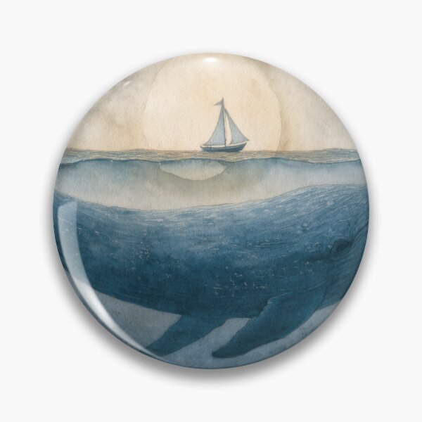 Item preview, Whale swims under a boat at sunset designed and sold by anytka.