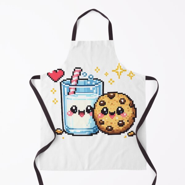 Item preview, Retro Pixel Cute Kawaii Milk & Cookie designed and sold by redsharkuk.
