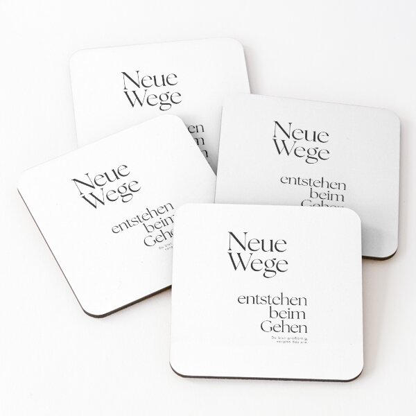 Item preview, Neue Wege Entstehen Beim Gehen Motivational German Quote designed and sold by krystalRomanart.