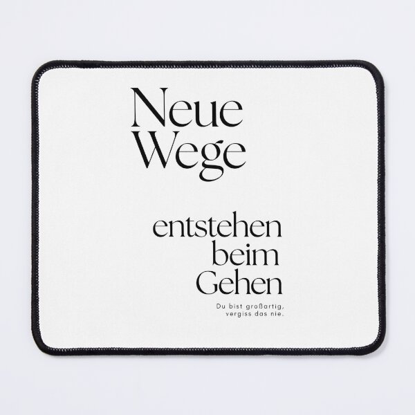 Item preview, Neue Wege Entstehen Beim Gehen Motivational German Quote designed and sold by krystalRomanart.