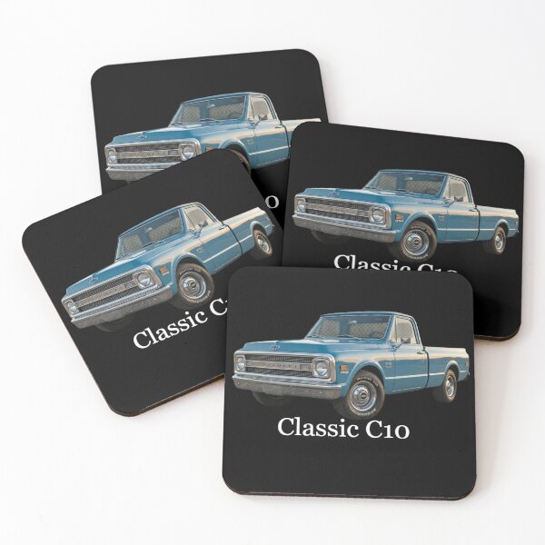 Item preview, 1969 Classic Pickup Truck – Vintage Blue American Truck – Retro Automotive Art designed and sold by Zippy Creation.