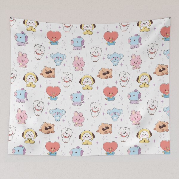 Item preview, BTS characters pattern stars designed and sold by Aakanksha97.