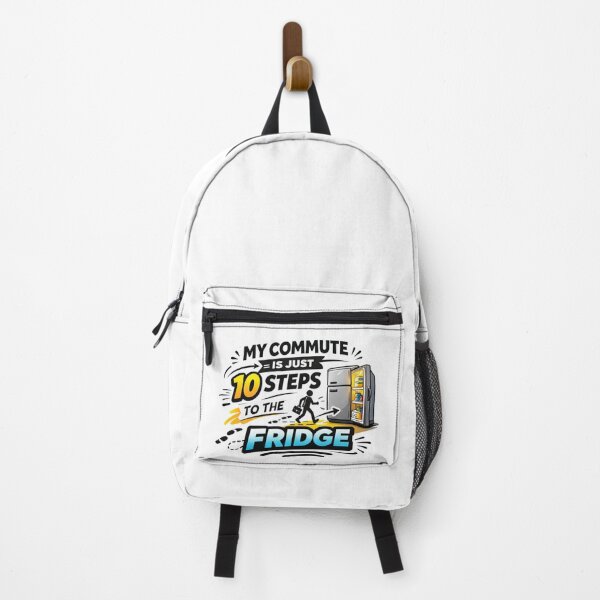 Item preview, My Commute Is Just 10 Steps To The Fridge Funny Work From Home Design designed and sold by ZYNORAworld.
