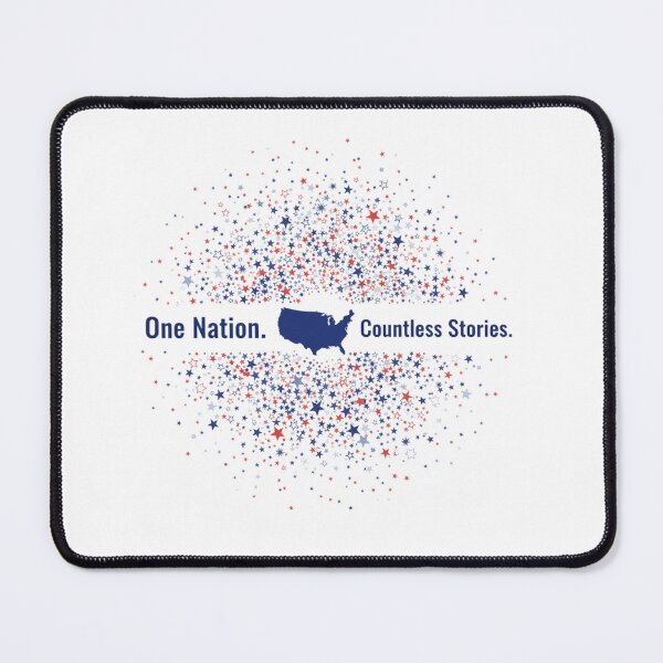 Item preview, One Nation Countless Stories — Patriotic USA Map Stars Art American Diversity designed and sold by nancysdaughter.
