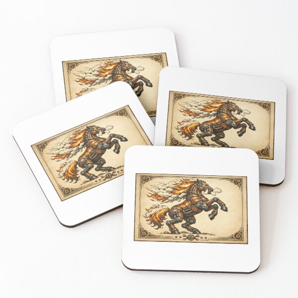 Item preview, Wild Untamed Steampunk Mustang designed and sold by furrydrool.