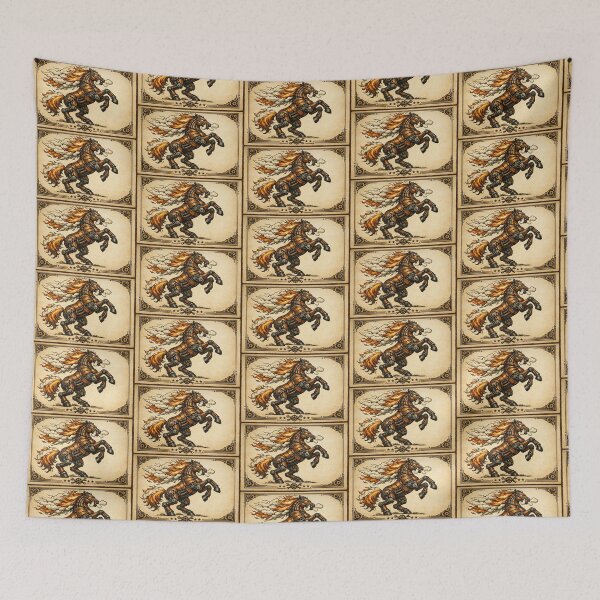 Item preview, Wild Untamed Steampunk Mustang designed and sold by furrydrool.