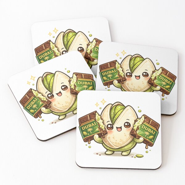 Item preview, Pistachio Dubai Chocolate Kawaii designed and sold by redsharkuk.