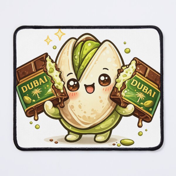 Item preview, Pistachio Dubai Chocolate Kawaii designed and sold by redsharkuk.