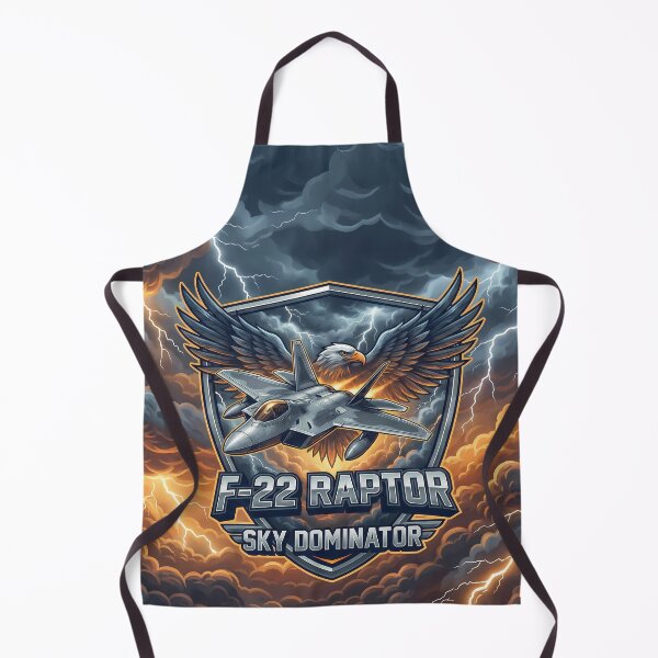 Item preview, F-22 Raptor Sky Dominator Fighter Jet Eagle Emblem designed and sold by ArtDreams92.