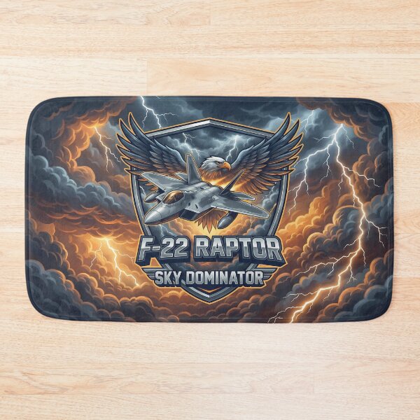 Item preview, F-22 Raptor Sky Dominator Fighter Jet Eagle Emblem designed and sold by ArtDreams92.